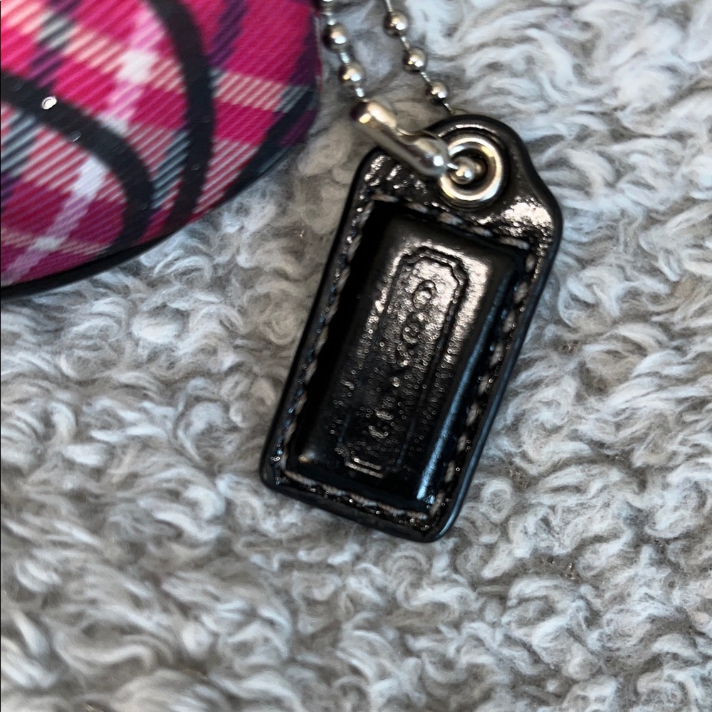 Coach Pink and Black Patterned Clutch - Picture 2 of 6